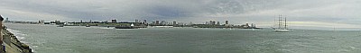 fragata Libertad y panormica de Mar del Plata